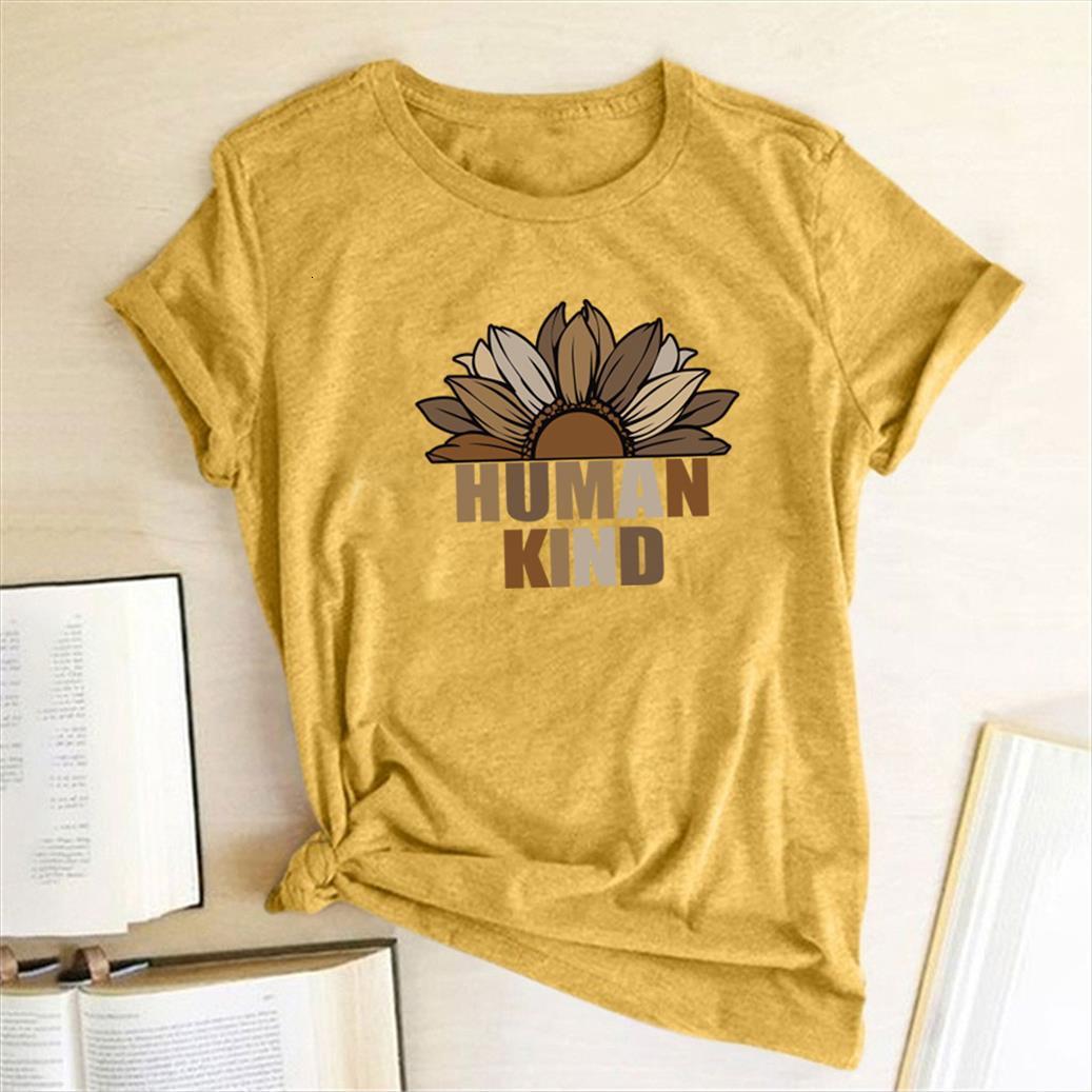 sunflower human kind printing clothes womens t shirts summer tshirts graphic plain camisetas mujer verano, White
sunflower human kind printing clothes womens t shirts summer tshirts graphic plain camisetas mujer verano, White
