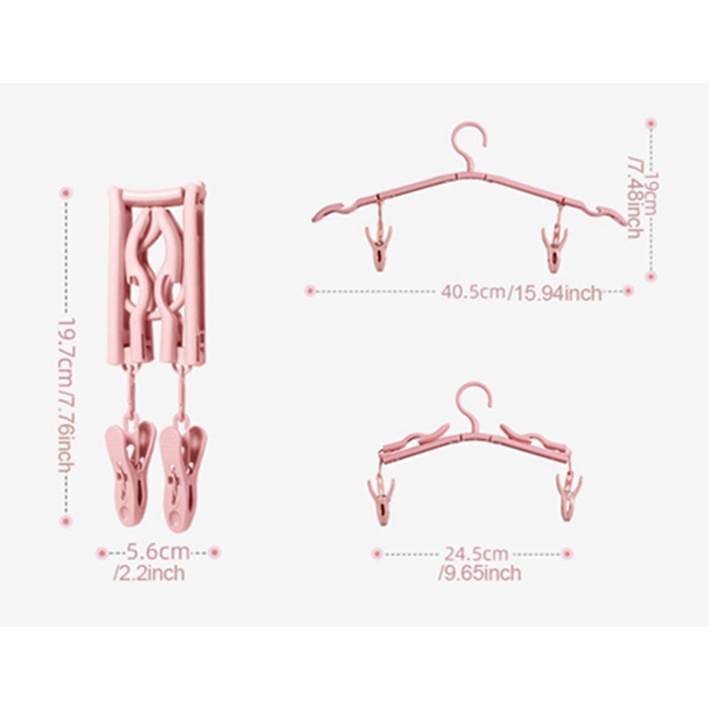 Portable Folding Clothes Hangers Accessories Foldable Clothes Drying Rack forTravel Business Trips Hotel TX0051