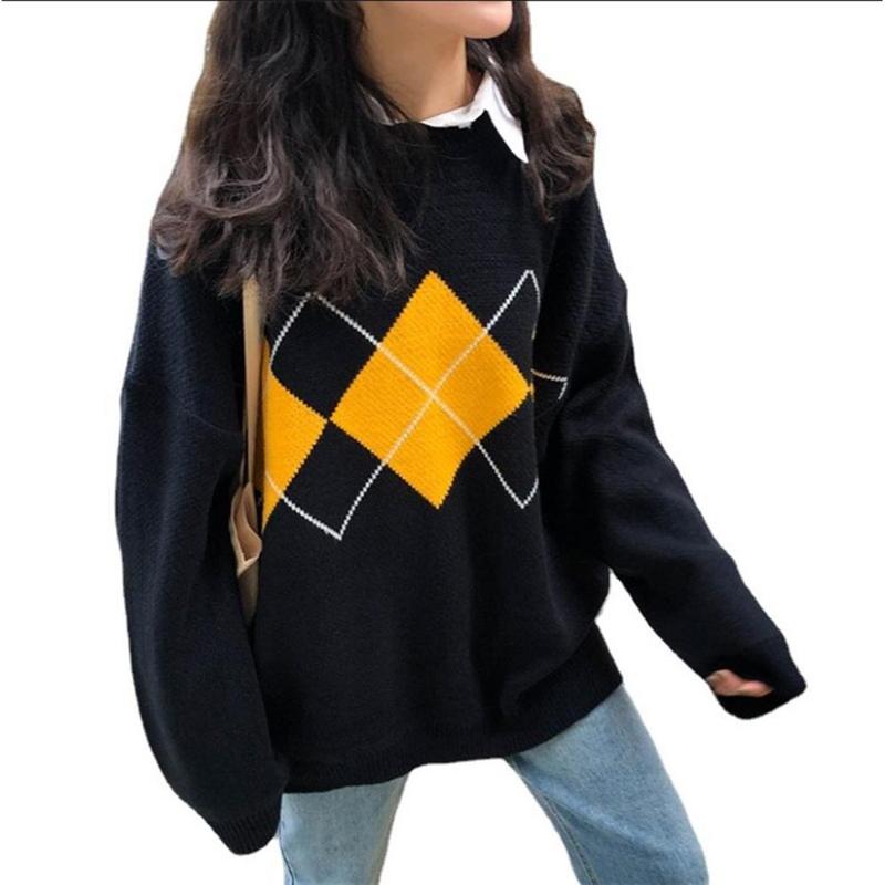 Women's Sweaters Womens Geometric Printed Sweater Oversized Sweatesr Casual Loose Long Sleeve Pullover Knitted Jumper Knittes Tops 2022 Fema, White;black
Women's Sweaters Womens Geometric Printed Sweater Oversized Sweatesr Casual Loose Long Sleeve Pullover Knitted Jumper Knittes Tops 2022 Fema, White;black