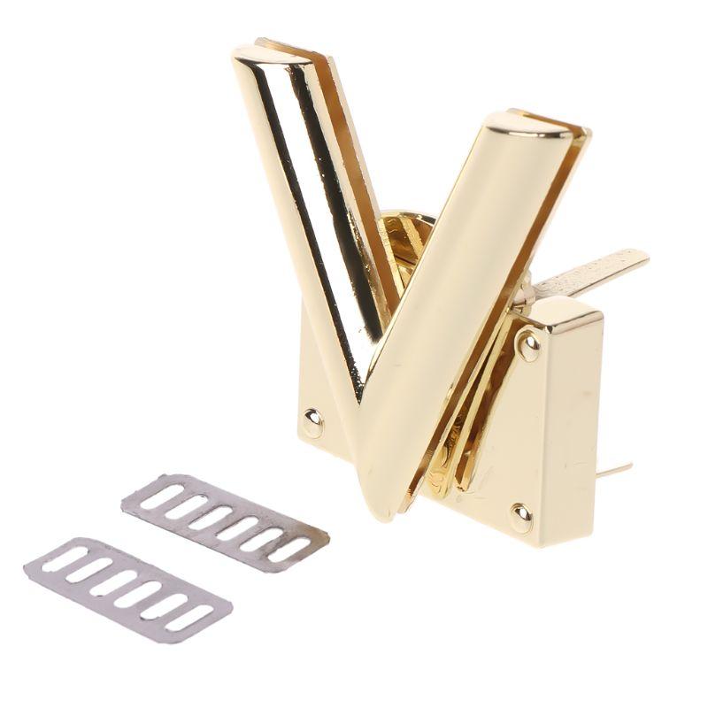 Storage Bags V Shape Clasp Turn Locks Twist Lock Metal Hardware For DIY Handbag Shoulder Bag Purse
Storage Bags V Shape Clasp Turn Locks Twist Lock Metal Hardware For DIY Handbag Shoulder Bag Purse