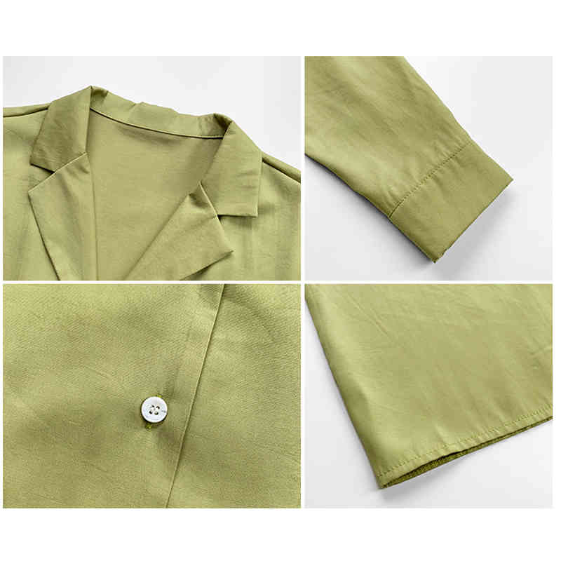 Women Shirt Korean OL Style Loose Casual Shirts Long Sleeve Blouse Fashion Suit Collar Office Lady Clothes Plus Size 8875 210506