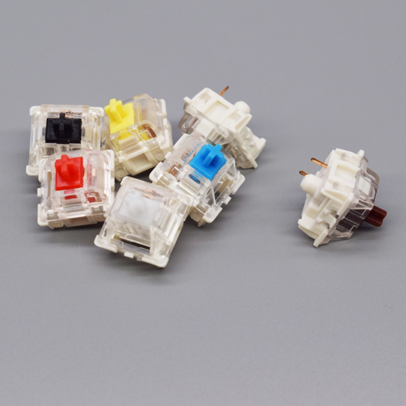 Gateron 3Pin Switches black red brown blue clear green yellow SMD LED Gateron Switch for Mechanical Keyboard fit MX GK61