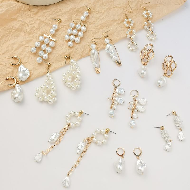 Dangle & Chandelier Ingemark Elegant Imitation Baroque Pearl Drop Earrings For Women Wedding Bridal Kpop Minimalism Fashion Statement Ear Je, Silver
Dangle & Chandelier Ingemark Elegant Imitation Baroque Pearl Drop Earrings For Women Wedding Bridal Kpop Minimalism Fashion Statement Ear Je, Silver