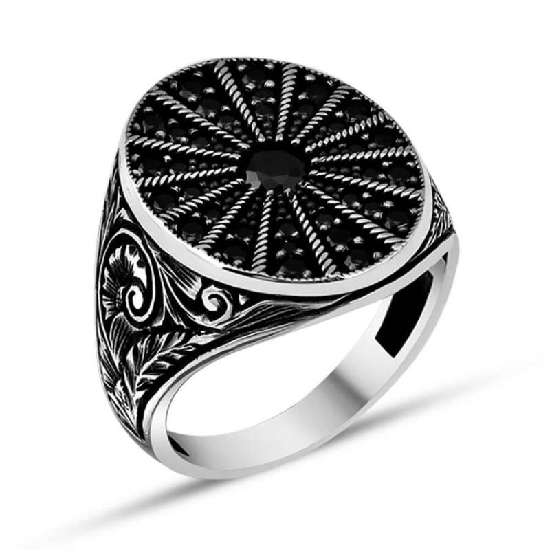 Men Silver Ring With Mini Black Zircon Stone Modern Gifts Made In Turkey Solid 925 Sterling Cluster Rings
Men Silver Ring With Mini Black Zircon Stone Modern Gifts Made In Turkey Solid 925 Sterling Cluster Rings