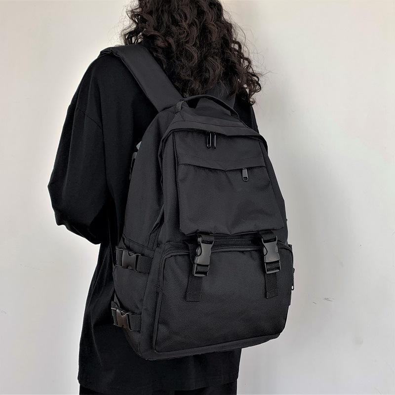 Backpack Large Capacity Harajuku Style School Bag Female Student Tooling Male Trendy Cool, Black
Backpack Large Capacity Harajuku Style School Bag Female Student Tooling Male Trendy Cool, Black