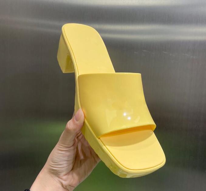 luxury designer Women slippers High Heels Candy Colors Rubber Solid Jelly scandals Fashion Holiday beach Summer Slides slip-on ladise Sexy outdoor shoes, Colour 7
luxury designer Women slippers High Heels Candy Colors Rubber Solid Jelly scandals Fashion Holiday beach Summer Slides slip-on ladise Sexy outdoor shoes, Colour 7