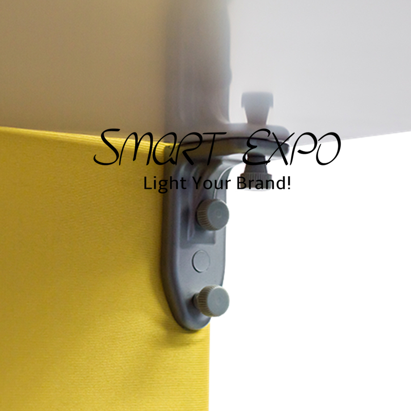 Advertising Display Tension Fabric Floor Banner Stand with Shelf Rack Portable Carry Bag Single Graphic Printing