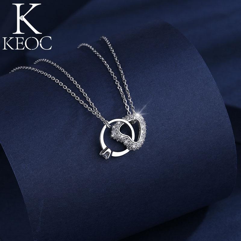 Pendant Necklaces Keoc Heart-shaped Annular Pingente Womens Gifts For Women Bridesmaid Wedding Valentine's Day Gift Jewelry 2021, Silver
Pendant Necklaces Keoc Heart-shaped Annular Pingente Womens Gifts For Women Bridesmaid Wedding Valentine's Day Gift Jewelry 2021, Silver