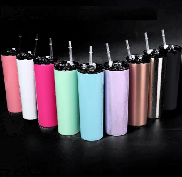 20oz Skinny Tumbler Vacuum Double Stainless Steel Stemless Insulated Thermos Cup With Seal Lid Straw BY1665, As show
20oz Skinny Tumbler Vacuum Double Stainless Steel Stemless Insulated Thermos Cup With Seal Lid Straw BY1665, As show