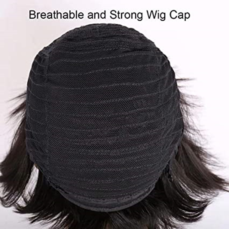 Blonde Human Hair Pixie Cut Wigs For Black Women Short virgin Blond Non Lace Front Wig Full Machine Wigs (613)