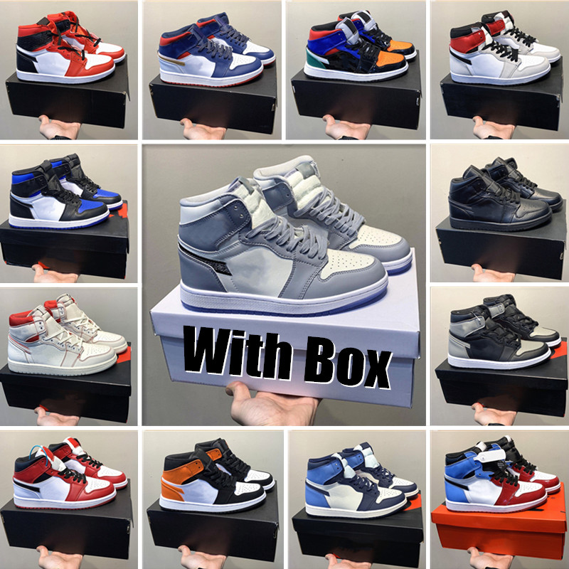 Mens 1 high OG basketball shoes Jodan 1s University Blue silver royal toe black metallic gold mid smoke grey UNC Patent men women Sneakers trainers, 36
Mens 1 high OG basketball shoes Jodan 1s University Blue silver royal toe black metallic gold mid smoke grey UNC Patent men women Sneakers trainers, 36