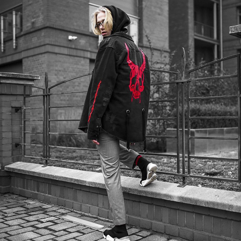 men's jackets riiyr jacket male jeans with long sleeves, large european and american size young trend towards spring autumn 7daw, Black;brown
men's jackets riiyr jacket male jeans with long sleeves, large european and american size young trend towards spring autumn 7daw, Black;brown