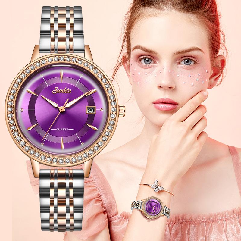 Wristwatches SUNKTA Fashion Simple Women Watches Top Diamond Watch Waterproof Casual Quartz Female Wrist, Slivery;brown
Wristwatches SUNKTA Fashion Simple Women Watches Top Diamond Watch Waterproof Casual Quartz Female Wrist, Slivery;brown