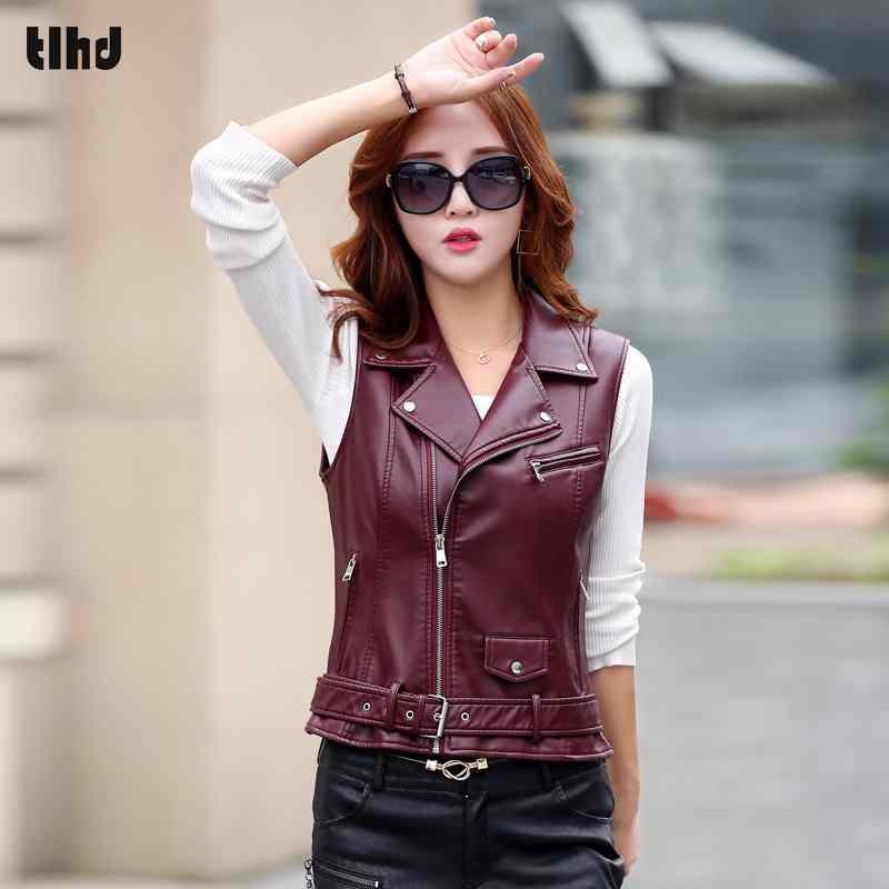 Women's Leather & Faux TLHD Plus Size 3XL Fashion 2021 Autumn Winter Women Coat Vest Female Slim Short Jacket Outerwear, Black
Women's Leather & Faux TLHD Plus Size 3XL Fashion 2021 Autumn Winter Women Coat Vest Female Slim Short Jacket Outerwear, Black
