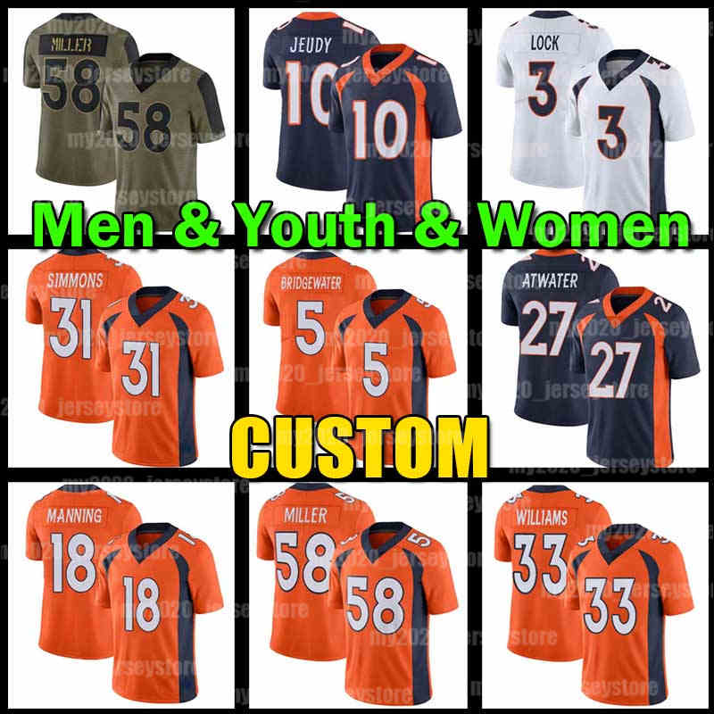 2 Patrick Surtain II Jersey 5 Teddy Bridgewater 10 Jerry Jeudy Denvers Tim Patrick Drew Lock Broncoes Bradley Chubb Steve Atwater Noah Fant John Elway Dalton Risner 3, Custom men (y m)
2 Patrick Surtain II Jersey 5 Teddy Bridgewater 10 Jerry Jeudy Denvers Tim Patrick Drew Lock Broncoes Bradley Chubb Steve Atwater Noah Fant John Elway Dalton Risner 3, Custom men (y m)