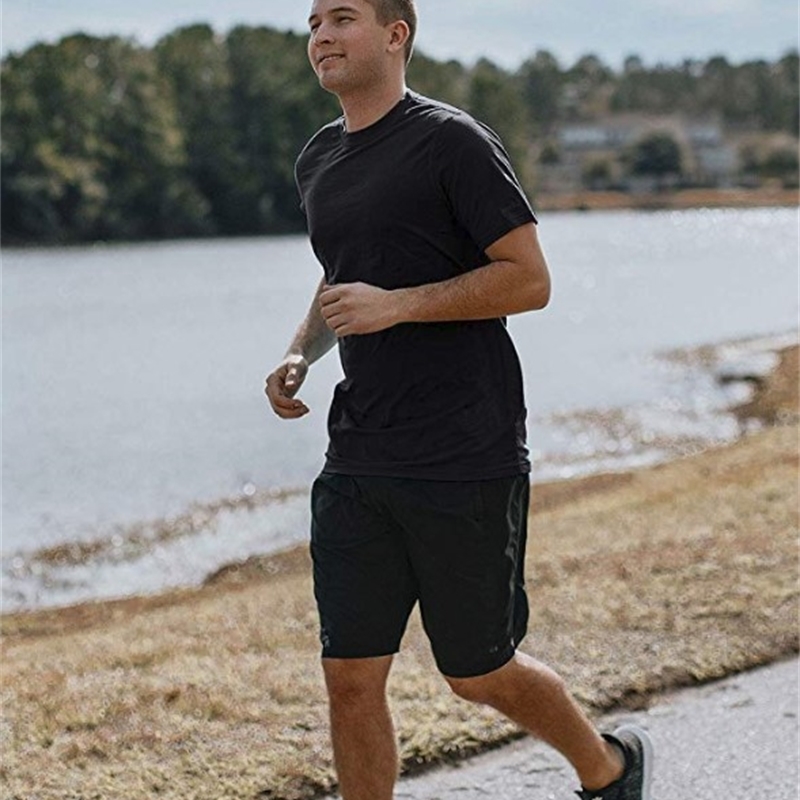 Men's Merino Wool T Shirt 100% Merino Wool Men's T- Shirt Base Layer Soft Moisture Wicking Odor Resistance T-shirt Men 160g 210329