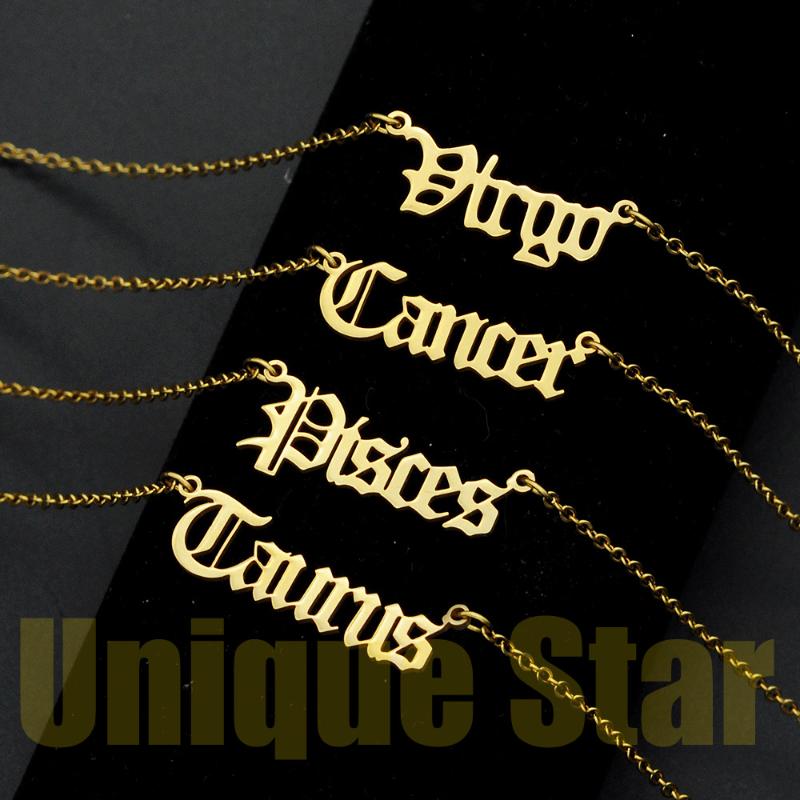 Pendant Necklaces Stainless Steel 12 Constellations Zodiac Letter Necklace For Women Aries Horoscope Jewelry Fashion Chain Birthday Gift, Silver
Pendant Necklaces Stainless Steel 12 Constellations Zodiac Letter Necklace For Women Aries Horoscope Jewelry Fashion Chain Birthday Gift, Silver