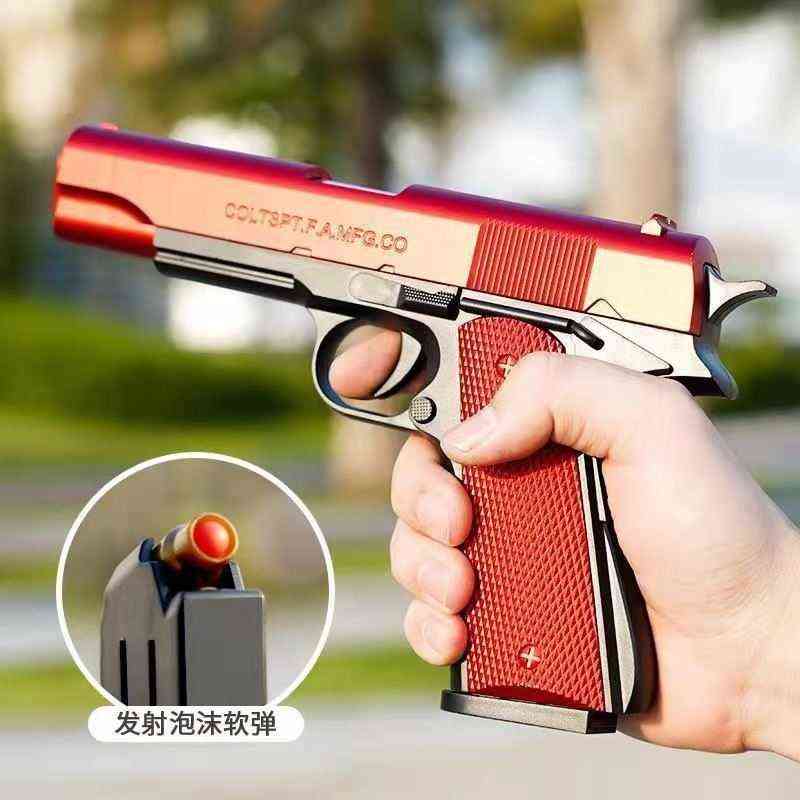 soft children's shell throwing bullet gun m416 rifle outdoor toys safe and harmless glock pistol men eat chicken
soft children's shell throwing bullet gun m416 rifle outdoor toys safe and harmless glock pistol men eat chicken