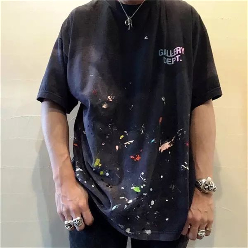 2020ss Manual Splash ink Gallery Dept Women Men T shirts 1:1 Best Quality tees Hiphop Streetwear Men Gallery Dept T shirt T200708, White;black 
2020ss Manual Splash ink Gallery Dept Women Men T shirts 1:1 Best Quality tees Hiphop Streetwear Men Gallery Dept T shirt T200708, White;black