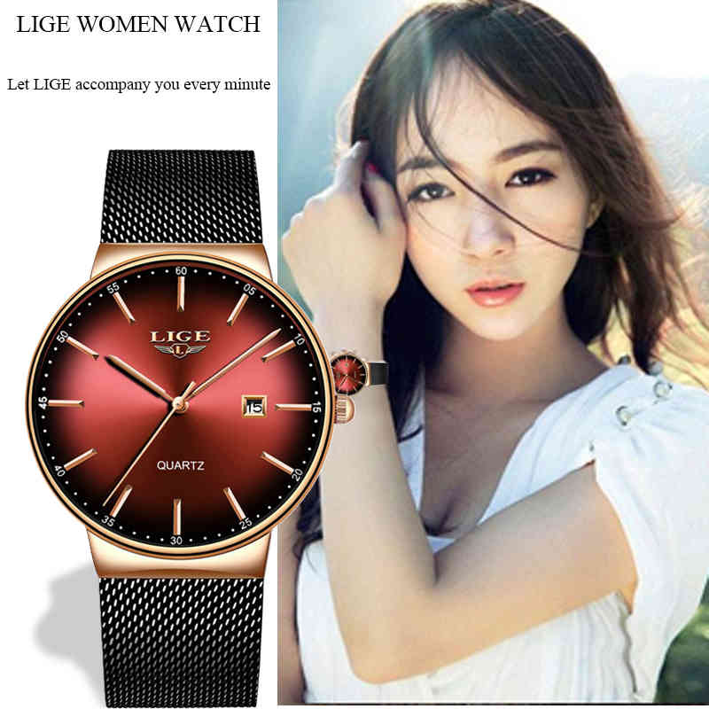 LIGE Ladies Watches Top Brand Luxury Waterproof Watch Ladies Ultra-Thin Casual Fashion Watch Quartz Clock Relogio Masculino 210517, White
LIGE Ladies Watches Top Brand Luxury Waterproof Watch Ladies Ultra-Thin Casual Fashion Watch Quartz Clock Relogio Masculino 210517, White