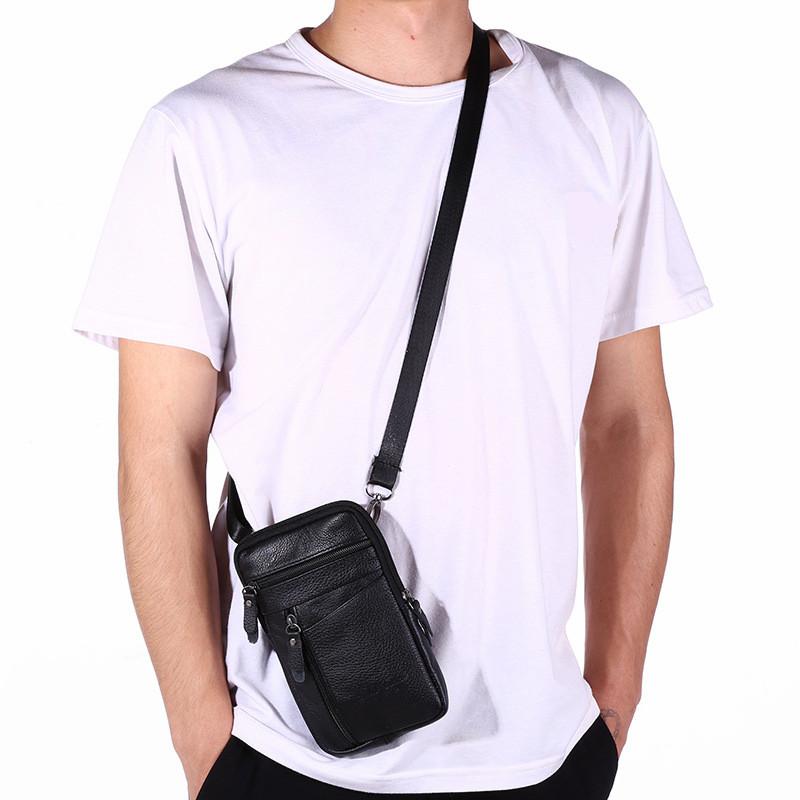Genuine Leather Waist Bag Mobile Phone Car Key Case Shoulder Holder Housekeeper Covers Zipper Cross Body, A black
Genuine Leather Waist Bag Mobile Phone Car Key Case Shoulder Holder Housekeeper Covers Zipper Cross Body, A black