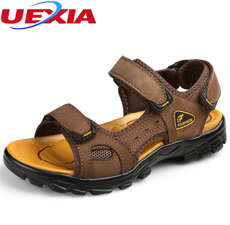 Sandals UEXIA Summer Large Size Men Leather Rubber Casual Dress Outdoor Beach Breathable Flats Mens Shoes Men's, Black
Sandals UEXIA Summer Large Size Men Leather Rubber Casual Dress Outdoor Beach Breathable Flats Mens Shoes Men's, Black