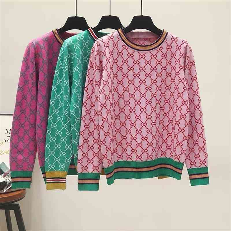 hgte autumn and winter loose knit sweater korean style pullover round neck geometric clash jacquard casual sweater jumper, White;black
hgte autumn and winter loose knit sweater korean style pullover round neck geometric clash jacquard casual sweater jumper, White;black