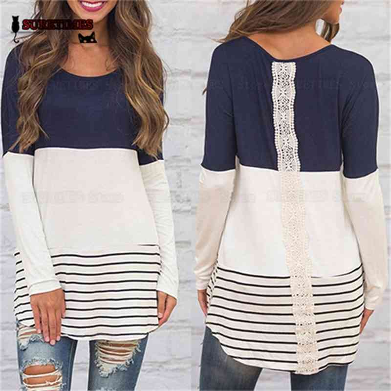 Women' T-Shirt Womens and Bluas Fashion Back Lace T-shirts Striped Long Sleeve Tee Top Tunic Shirts Jumper Tops Nice Blusas Femininas, Yellow
Women' T-Shirt Womens and Bluas Fashion Back Lace T-shirts Striped Long Sleeve Tee Top Tunic Shirts Jumper Tops Nice Blusas Femininas, Yellow