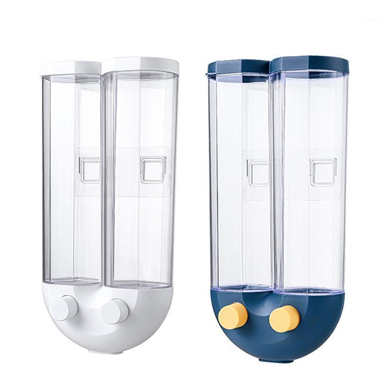Storage Bottles & Jars Kitchen Grains Dry Food Dispenser Divided Sealed Tank 2 Grids Wall-Mounted Containers
Storage Bottles & Jars Kitchen Grains Dry Food Dispenser Divided Sealed Tank 2 Grids Wall-Mounted Containers