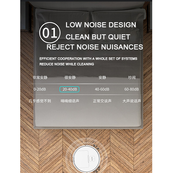Smart Sweeper Robot Vacuum Cleaners Simple Operation Super Suction No Noise USB Charging High Capacity Factory Straight Hair318u