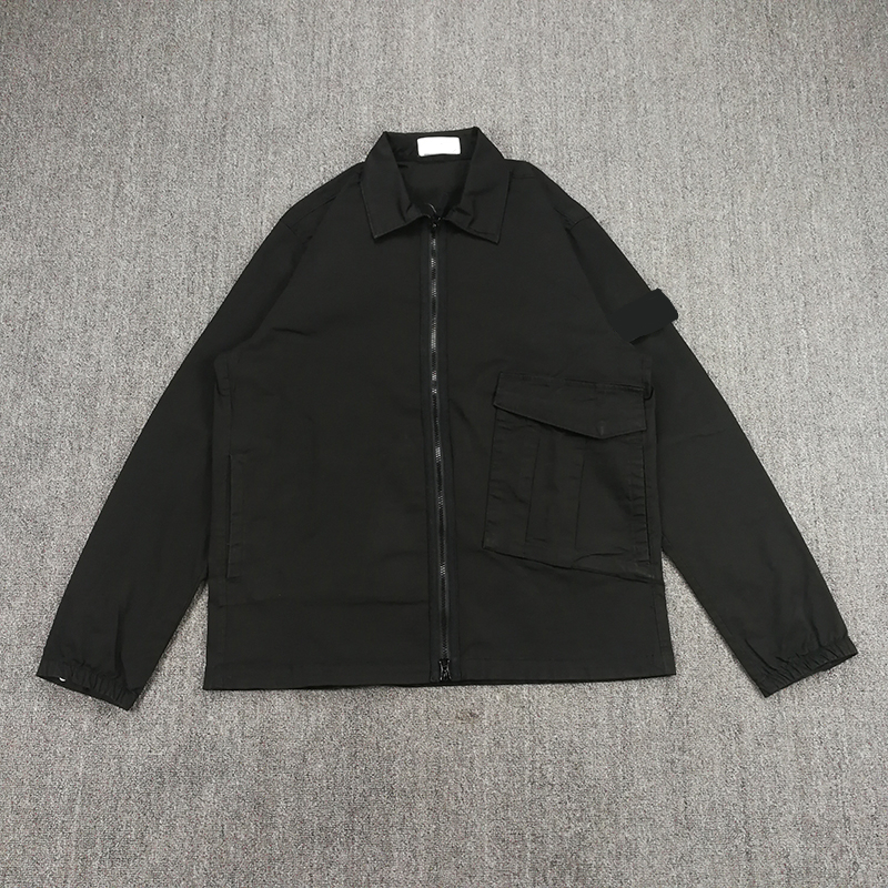 casual zipper jacket Street outdoor fashion sports clothes Men's Multi Pocket Shirt and coat European American brand