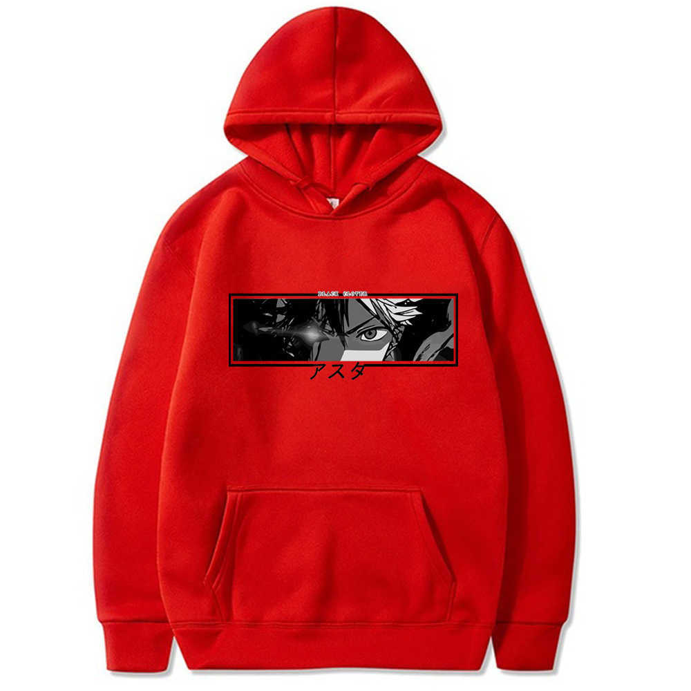 Japan Anime Black Clover Print Men's Hoodies Sweatshirt Harajuku Asta Eyes Print Streetwear Hoody Fashion Women Men Casual Top Y0804
