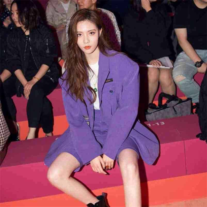 Autumn Women Corduroy purple Single Breasted Blazer Lady Notch Collar Streetwear Female Two Piece Set 210519, Short
Autumn Women Corduroy purple Single Breasted Blazer Lady Notch Collar Streetwear Female Two Piece Set 210519, Short