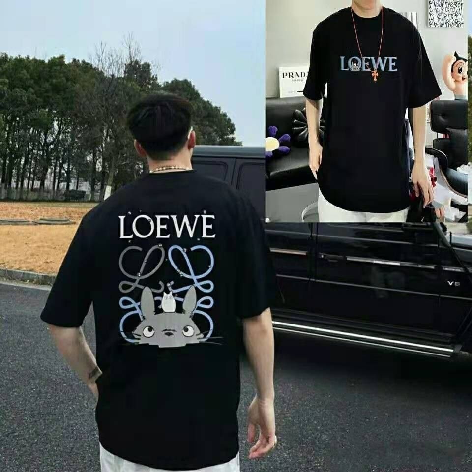 Men and Women Loewe Dragon Cat Series Print T-shirt Cotton Round Neck Loose Short Sleeve Couple Shirts, White;black
Men and Women Loewe Dragon Cat Series Print T-shirt Cotton Round Neck Loose Short Sleeve Couple Shirts, White;black