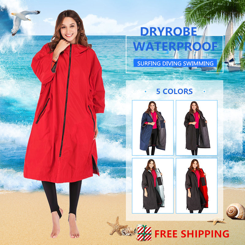 dry robe waterproof hoodie poncho wet suit dryrobe with microfiber terry toweling lining 210324
dry robe waterproof hoodie poncho wet suit dryrobe with microfiber terry toweling lining 210324