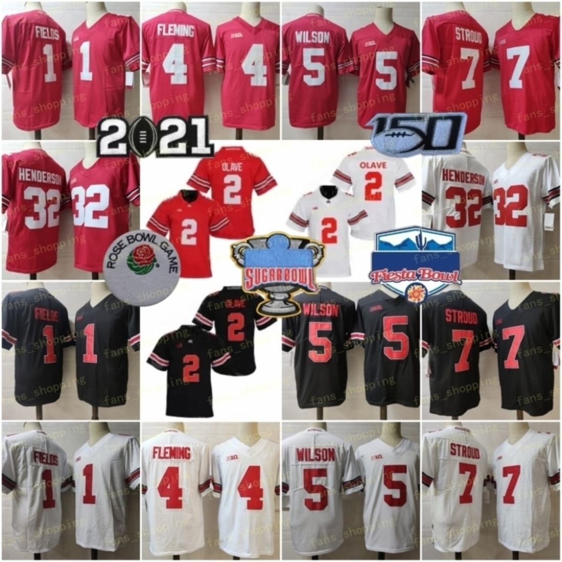 Man Ohio State Buckeyes Football CJ Stroud College Jersey Chris Olave Garrett Wilson TreVeyon Henderson Jaxon Smith-Njigba Fields Dobbins Teague III Julian Fleming, As 
Man Ohio State Buckeyes Football CJ Stroud College Jersey Chris Olave Garrett Wilson TreVeyon Henderson Jaxon Smith-Njigba Fields Dobbins Teague III Julian Fleming, As