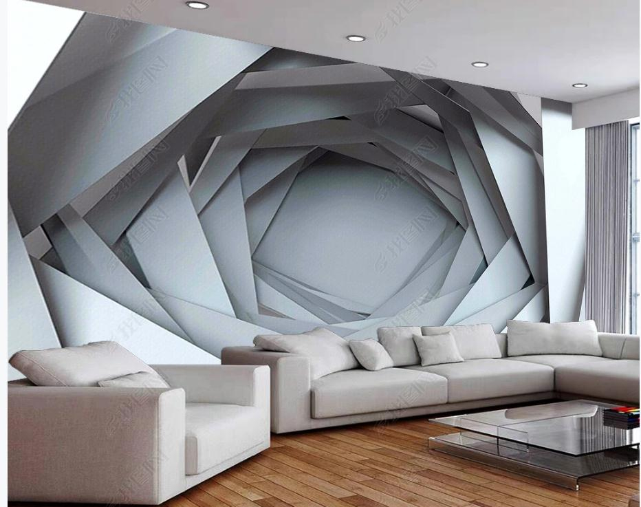 Custom 3d wallpaper extended space wallpapers background wall 3d murals wallpaper for living room