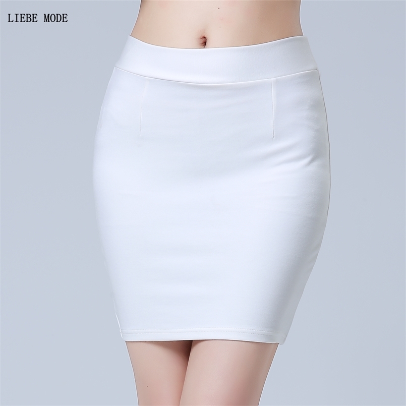 Women Black White Red Work Mini Skirt Stretch Slim Elastic High Waist Pencil Bodycon Sexy Office s Plus Size 4XL 210708
Women Black White Red Work Mini Skirt Stretch Slim Elastic High Waist Pencil Bodycon Sexy Office s Plus Size 4XL 210708