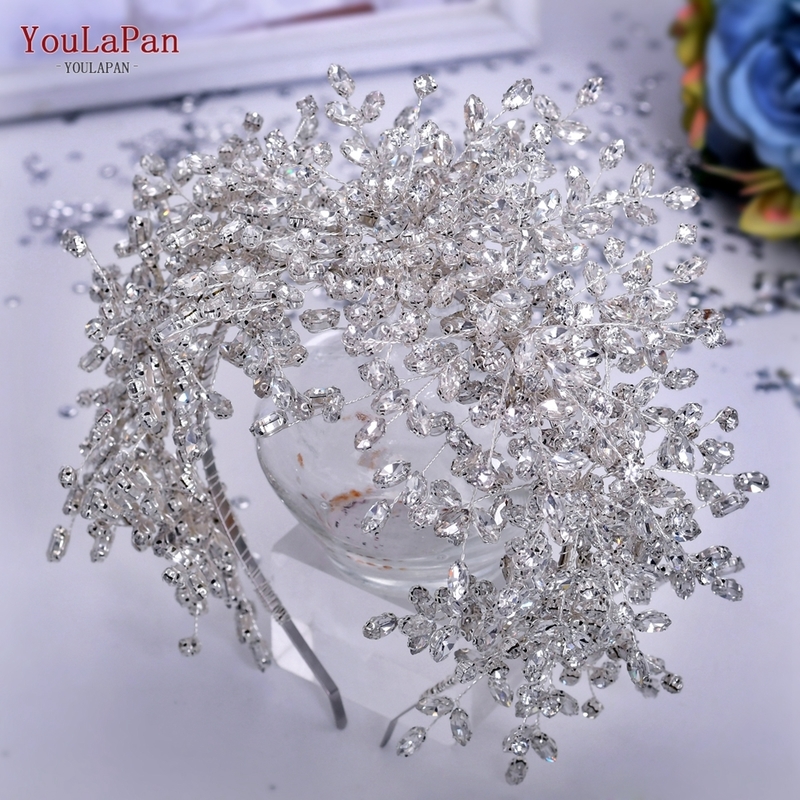 YouLaPan HP385 y Headpiece for Bride Wholesale Birthday Party Wedding Tiaras Bridal Hair Accessories Women Tiara 220214
