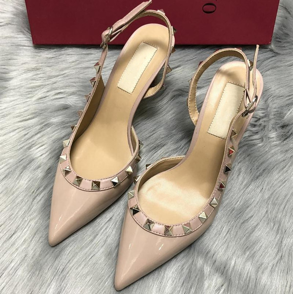Summer Women Dress Shoes Leather Buckle Strap pointed toe Rivets high heels, As pic 11
Summer Women Dress Shoes Leather Buckle Strap pointed toe Rivets high heels, As pic 11