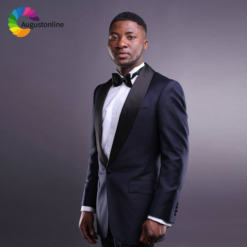 Men's Suits & Blazers Latest Designs Jacket Pant Navy Blue Men Wedding Groom Tuxedos Black Shawl Lapel Slim Fit Best Man 2 Piece P
Men's Suits & Blazers Latest Designs Jacket Pant Navy Blue Men Wedding Groom Tuxedos Black Shawl Lapel Slim Fit Best Man 2 Piece P