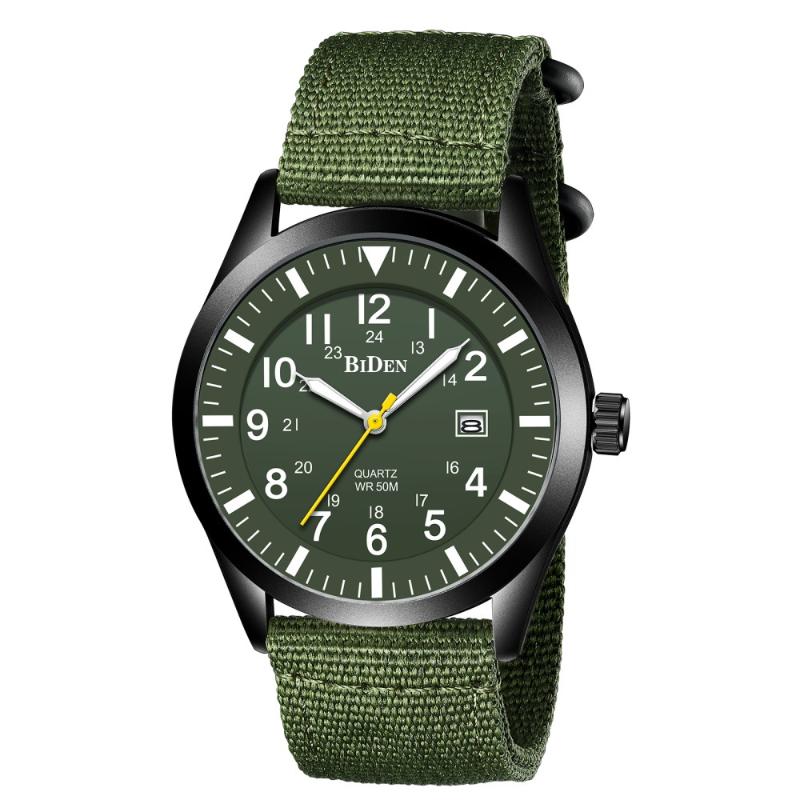 Wristwatches BIDEN Men Watches Military Sport Quartz 12/24hours Scale WristwatchWaterproof Calendar Date Clock Male Relogio Masculino, Green
Wristwatches BIDEN Men Watches Military Sport Quartz 12/24hours Scale WristwatchWaterproof Calendar Date Clock Male Relogio Masculino, Green