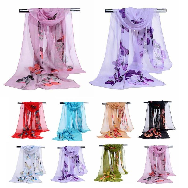 Scarves Women Fashion Soft Wrap Butterfly Flower Print Shawl Silk Long Chiffon Scarf, Blue;gray
Scarves Women Fashion Soft Wrap Butterfly Flower Print Shawl Silk Long Chiffon Scarf, Blue;gray