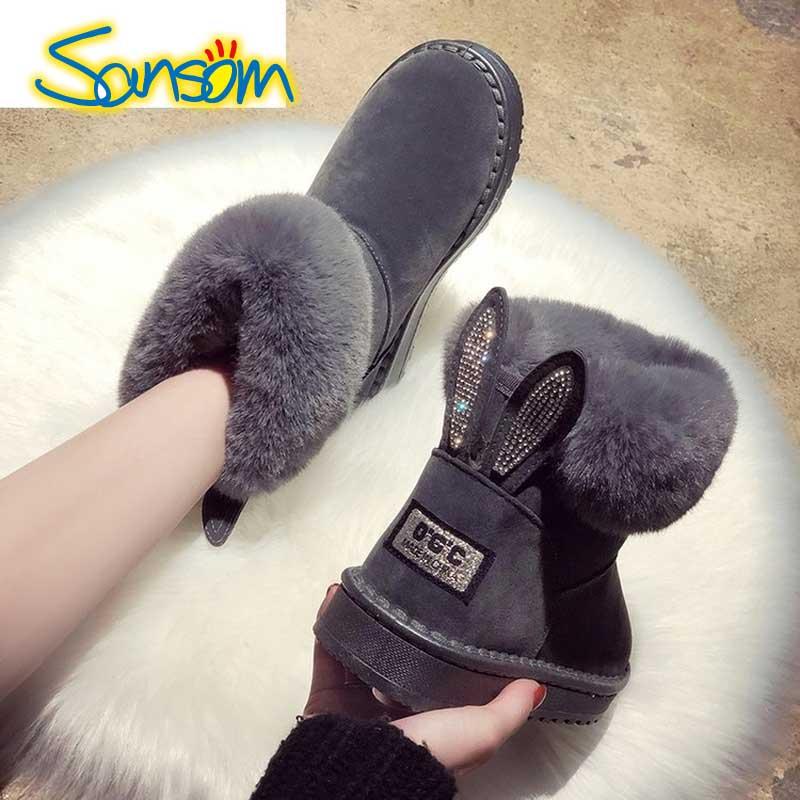 Boots Sansom Women Brand Winter Shoes Warm Black Round Toe Casual Plus Size Female Snow
Boots Sansom Women Brand Winter Shoes Warm Black Round Toe Casual Plus Size Female Snow