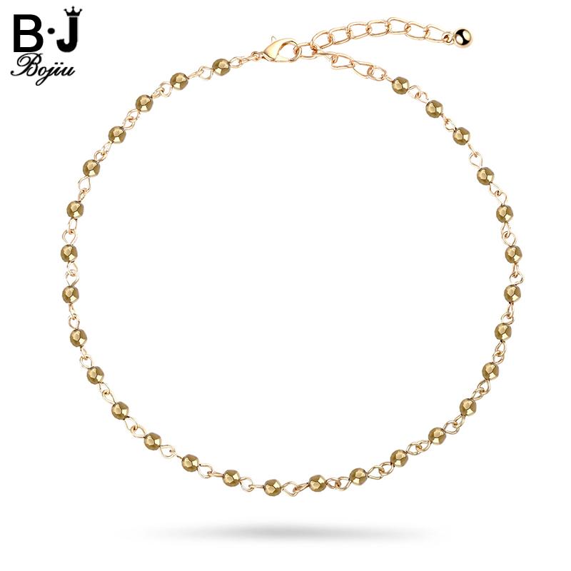 Bojiu Short Necklace Adjustable Fashion Copper Colorful Simple Gold Cable Chain NKS035 Chokers
Bojiu Short Necklace Adjustable Fashion Copper Colorful Simple Gold Cable Chain NKS035 Chokers