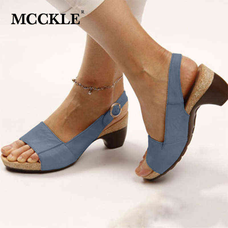 MCCKLE Women's Sandals Buckle Strap Mid Heel Open Toe Woman Ladies Sandalias Pu Summer Shoes Casual Female New Plus Size Comfort Y0721, Dark blue
MCCKLE Women's Sandals Buckle Strap Mid Heel Open Toe Woman Ladies Sandalias Pu Summer Shoes Casual Female New Plus Size Comfort Y0721, Dark blue