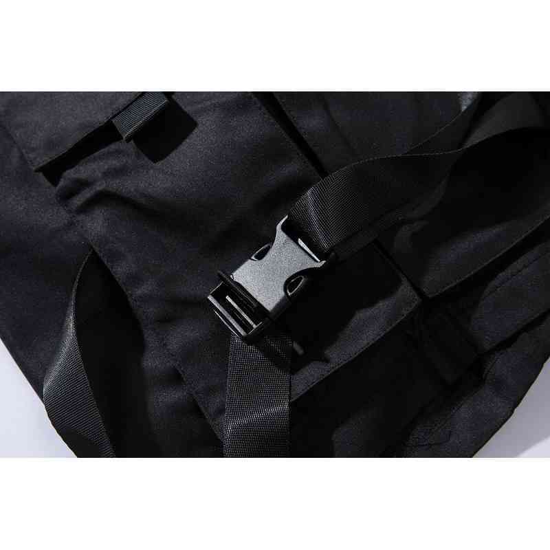 IEFB Sweatpants Shorts Men's Workwear Black Shorts Summer Streetwear Functional Style Casual Straight Knee Length Pants 9Y7494 210524