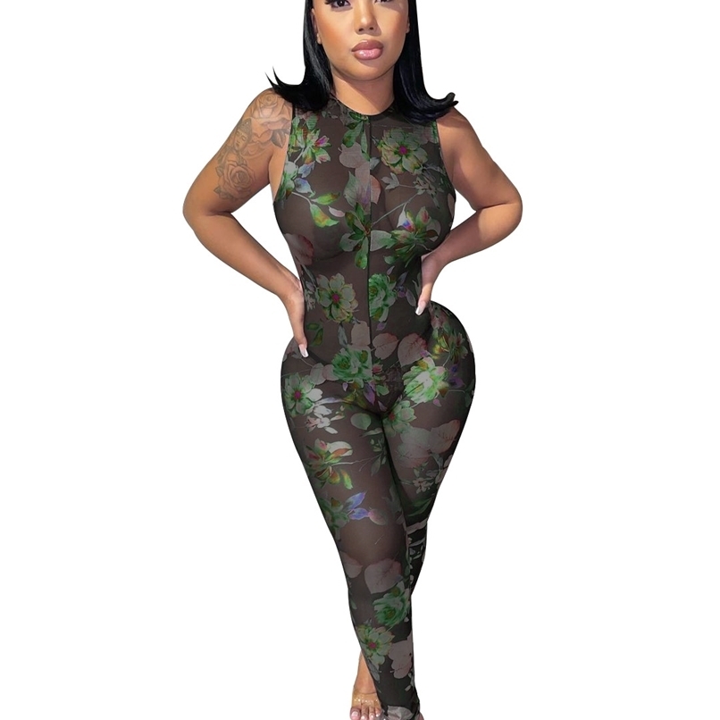 Summer Trendy Clothes Mesh Sheer Bodycon Rompers Women Jumpsuit Sleeveless Backless Sexy Outfits Party Club Wear Overalls 210525, Green
Summer Trendy Clothes Mesh Sheer Bodycon Rompers Women Jumpsuit Sleeveless Backless Sexy Outfits Party Club Wear Overalls 210525, Green
