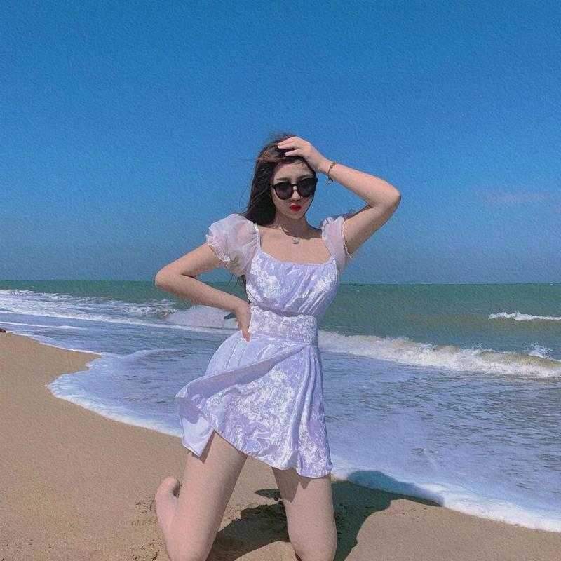 Swimsuit Women Beach Suit Female Swim Swimwear Plus Size Beachwear Japanese Korean With Skirt Backless Sexy Bubble 210625