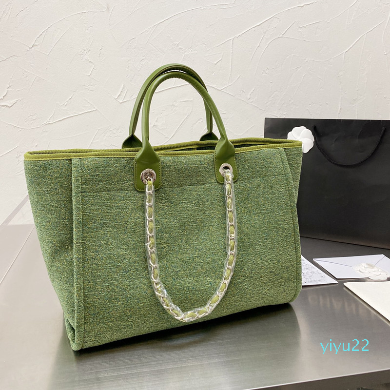 women shoulder bags 2021 summer and autumn Fashion Ladies Handbags Tote bag High-quality Canvans Chain Logo Print high-capacity 2022, Green
women shoulder bags 2021 summer and autumn Fashion Ladies Handbags Tote bag High-quality Canvans Chain Logo Print high-capacity 2022, Green